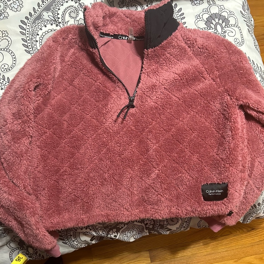 Calvin Klein Performance Pink Teddy Jacket